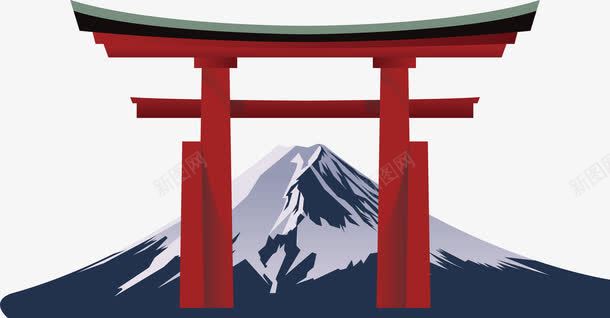 日本富士山png免抠素材_新图网 https://ixintu.com 富士山 日本旅游 日本游 日本特色 日本风 矢量png 美丽的富士山