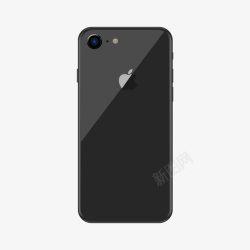 创意黑色质感iPhoneX手机素材