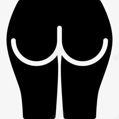 女人的臀部图标图标