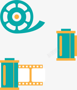 放映机logo复古放映机LOGO矢量图图标高清图片