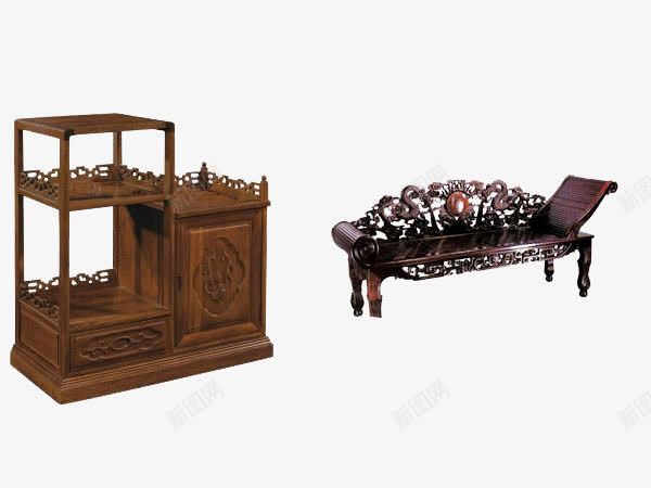 古典家具png免抠素材_新图网 https://ixintu.com 古典家具 柜子 椅子 长椅