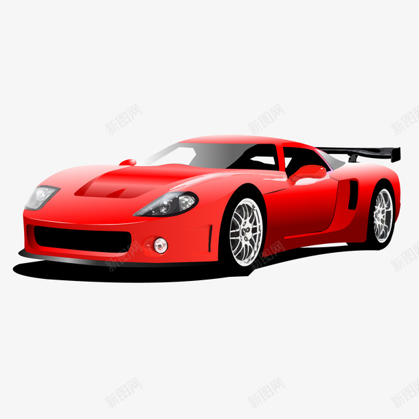 红色的方程式赛车png免抠素材_新图网 https://ixintu.com 卡通 方程式 红色 赛车 跑车 车辆设计