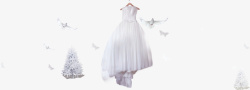 有诚意的洁白婚纱装饰图案高清图片