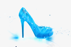 钻石水晶鞋灰姑娘水晶鞋高清图片