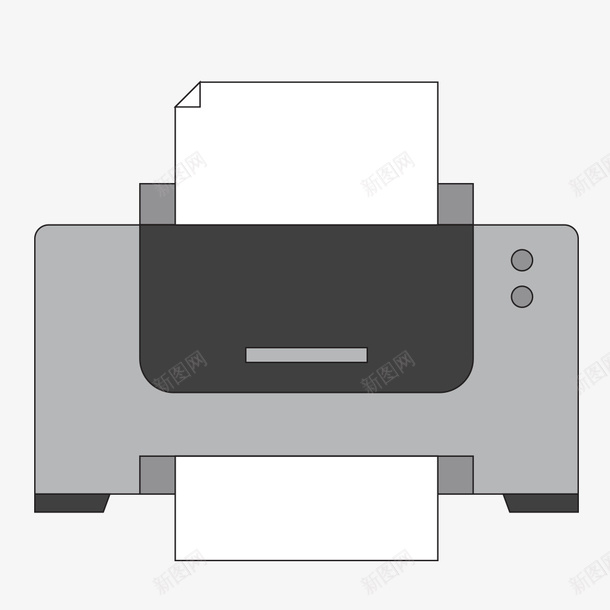 手绘面办公打印机png免抠素材_新图网 https://ixintu.com OFFICE 办公 办公桌 办公矢量 商业 商务 平面 打印机 报表 文具 矢量图设计 设计