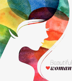 手绘门头设计彩色扁平化女性美容院宣传免高清图片