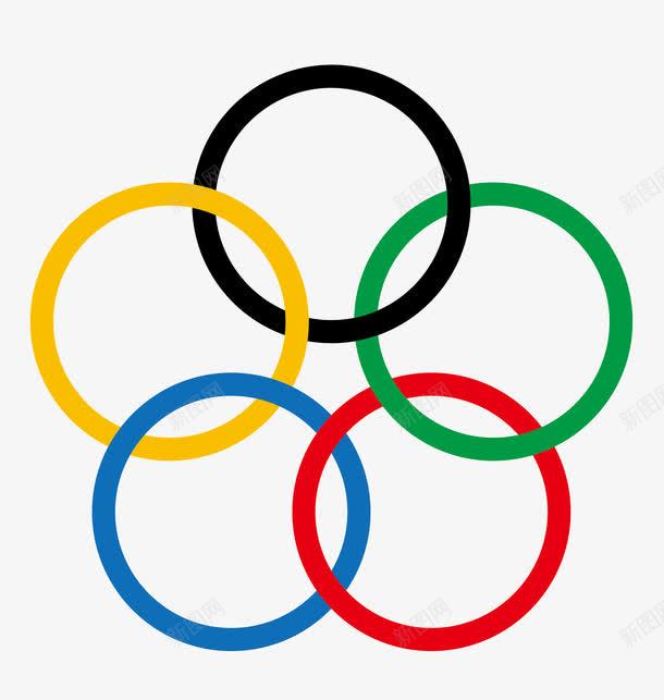 五环图标png_新图网 https://ixintu.com 五环 交叉 北京奥运logo 圆形 彩色