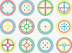 十字镜头瞄准镜合集高清图片