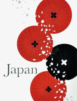 日本风格图案t恤图片日本风格圆伞高清图片