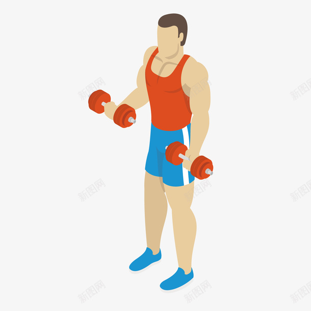 一个双手拿哑铃的男子png免抠素材_新图网 https://ixintu.com 健美 健身 力气 力量 强壮 男士 男子 男性 瘦身 美体 肌肉 运动