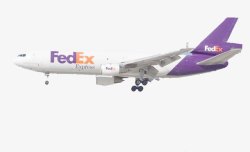 fedex国际快递运输空运飞机高清图片