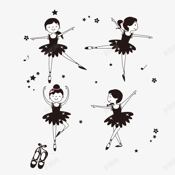 可爱的舞蹈女孩png免抠素材_新图网 https://ixintu.com 女孩 宣传画报 海报 舞蹈 舞蹈教室 舞蹈教室墙贴 舞鞋