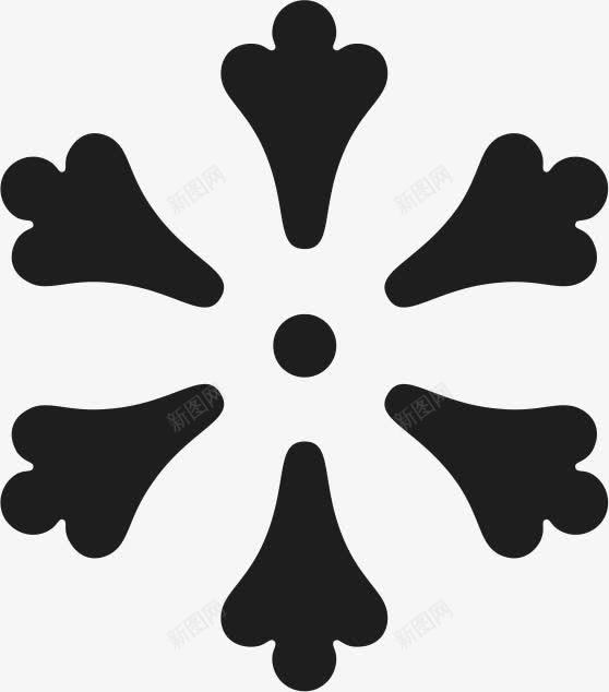角花底纹花型对称平面图形图标png_新图网 https://ixintu.com 平面构成 底纹 花状图案 角花 轴对称图形 边角 黑色