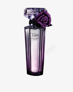 紫色的瓶子紫色瓶子里的香水高清图片