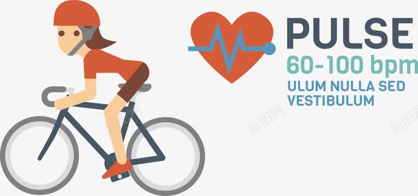 运动健身分析信息图png免抠素材_新图网 https://ixintu.com 减肥 减脂 单车 心率 心率测试 有氧运动 自行车 运动 骑行 骑车