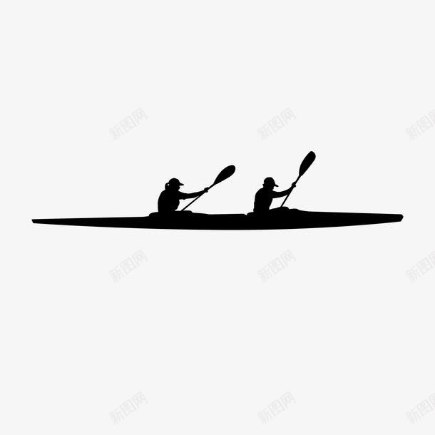 划船人物剪影png免抠素材_新图网 https://ixintu.com 人物剪影 体育 体育运动 健身 划船 剪影 赛艇