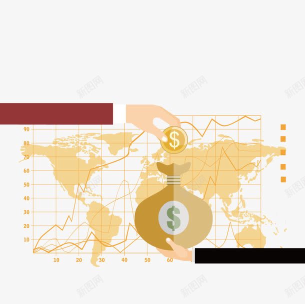 投资png免抠素材_新图网 https://ixintu.com 交易 商业 商务 投资 理财 购买 金融