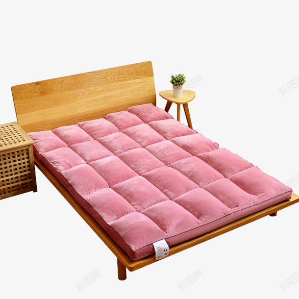 粉色大床垫png免抠素材_新图网 https://ixintu.com PNG素材 产品实物图 大床 床垫 粉色