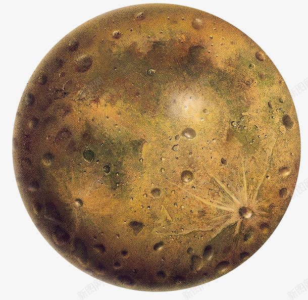 青铜色月球表面立体星球png免抠素材_新图网 https://ixintu.com 月球表面 立体星球 青铜色