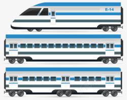 列车矢量图素材