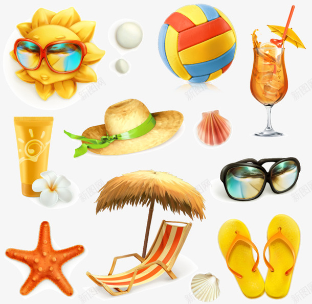 夏日夏天元素夏立夏暑天png图片免费下载 素材7xquewaup 新图网