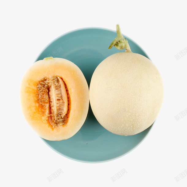 一碟白色的香瓜png免抠素材_新图网 https://ixintu.com 瓜果 瓜果设计 瓜类 甜瓜 甜瓜设计 白色 食物