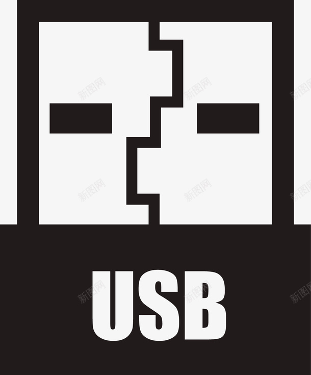 黑色USB图标png_新图网 https://ixintu.com usb usb图标 usb移动储存设备 usb设备 传输 传输工具 按钮图标 接头 接线头 标志图标 线头 细线图标 转接头 闪存