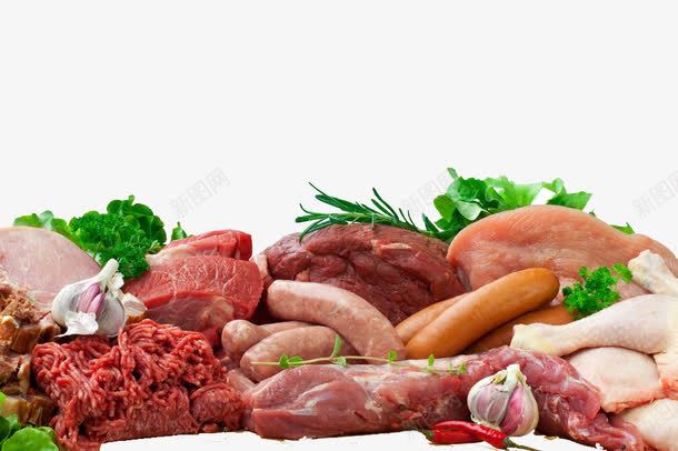 食材png免抠素材_新图网 https://ixintu.com 肉类 食材 香肠 鲜肉