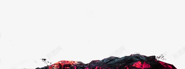 红色大气熔岩边框纹理png免抠素材_新图网 https://ixintu.com 免抠PNG 大气 熔岩 红色 边框纹理