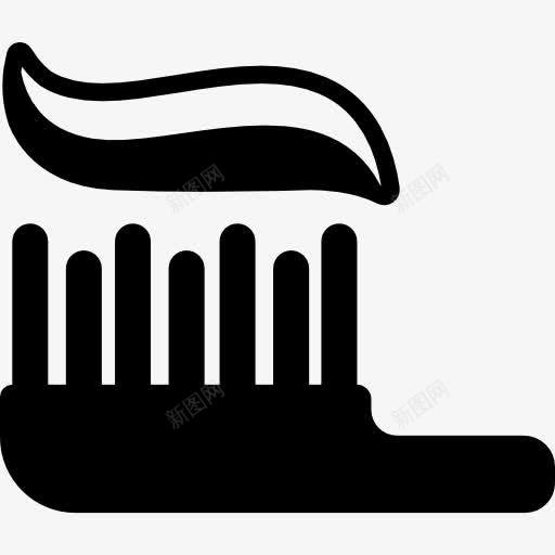 刷和牙膏图标png_新图网 https://ixintu.com 刷 刷牙 医疗 医疗图标 干净 清洁 牙膏 牙齿 粘贴