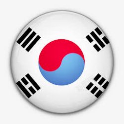 南韩国国旗韩国对南世界标志图标高清图片