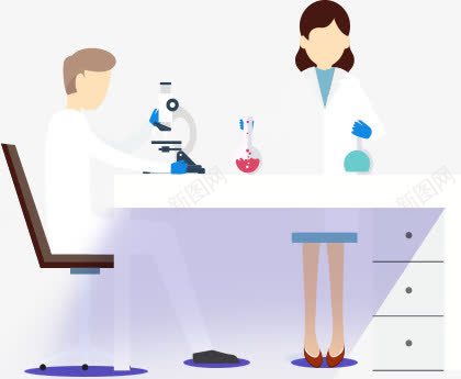 实验人物png免抠素材_新图网 https://ixintu.com 医学 医疗 实验室 研究 科研