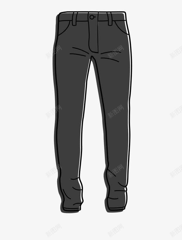 西服裤子png免抠素材_新图网 https://ixintu.com 正式场合 衣着得体 裤子 西服裤 黑色