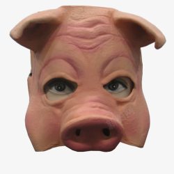 动物脸猪头面具高清图片