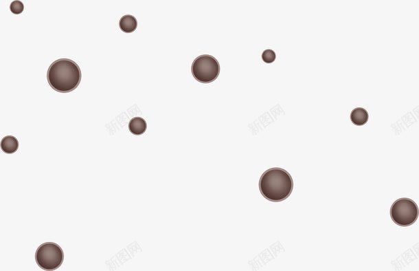 黑色小球杂点装饰png免抠素材_新图网 https://ixintu.com 小球 杂点 球 边缘装饰 黑色