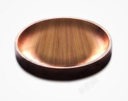 咖色双人床木质的盘子高清图片