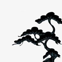 松树日式日式松树花纹高清图片