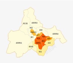 成都地图成都温度指导地图图标高清图片