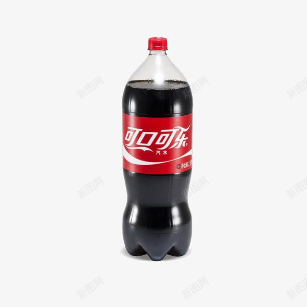 一瓶可乐png免抠素材_新图网 https://ixintu.com 可乐 可口可乐 瓶子 矢量装饰 装饰 饮料