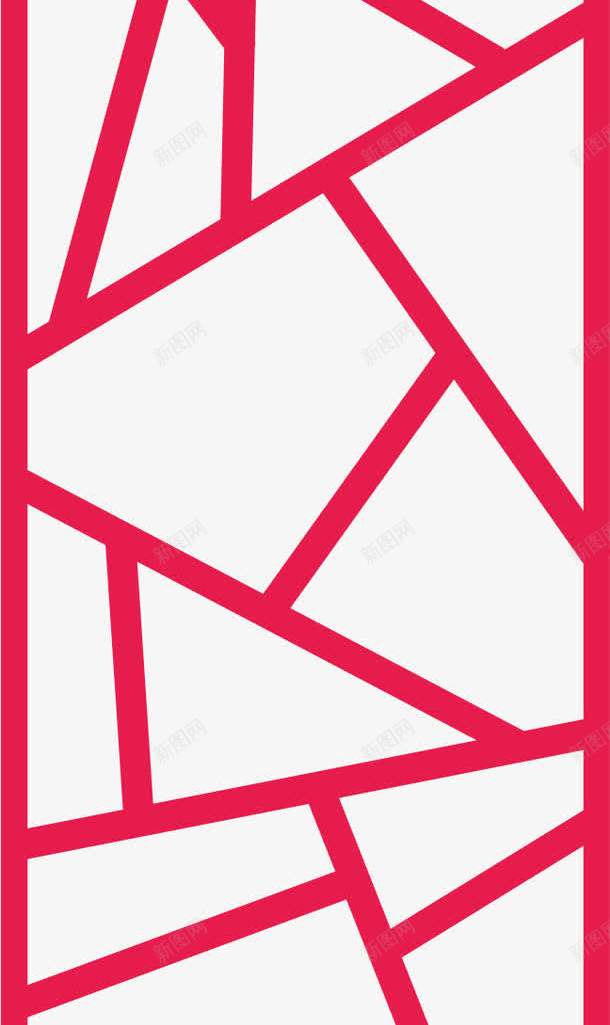 红色雕花板镂空隔断中式风格png免抠素材_新图网 https://ixintu.com 中式风格 矢量素材 红色 镂空隔断 雕花板