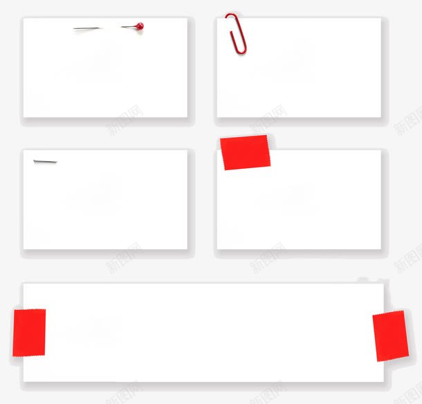 5张卡纸张贴效果png免抠素材_新图网 https://ixintu.com 卡纸 效果 样机 特色
