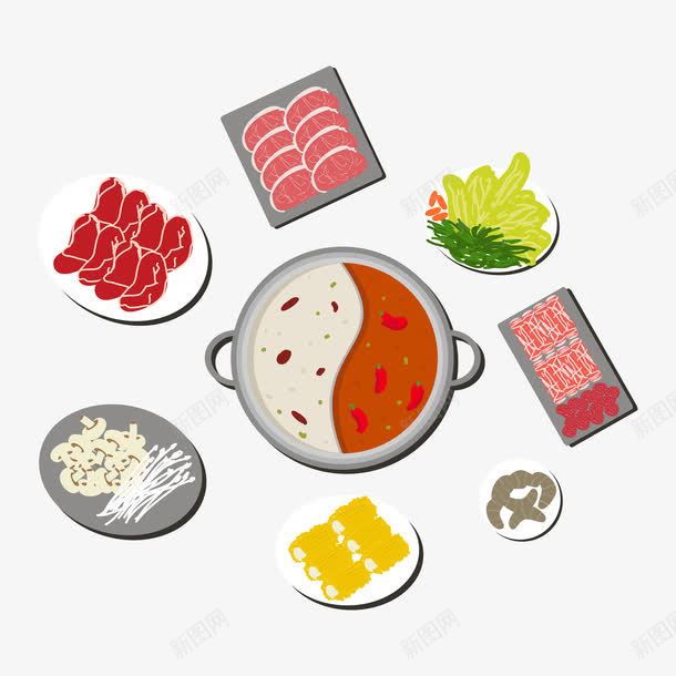 火锅食材图png免抠素材_新图网 https://ixintu.com 300像素图 EPS免抠 大图免抠 手绘 汤菜 火锅 高清免抠