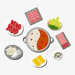 汤菜火锅食材图高清图片