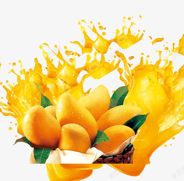 溅起的果汁芒果汁芒果png免抠素材_新图网 https://ixintu.com 溅起的果汁 芒果 芒果汁