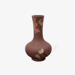 陶艺花瓶实物复古风花瓶陶艺品高清图片