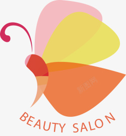 美丽logo设计蝴蝶美容logo矢量图图标高清图片