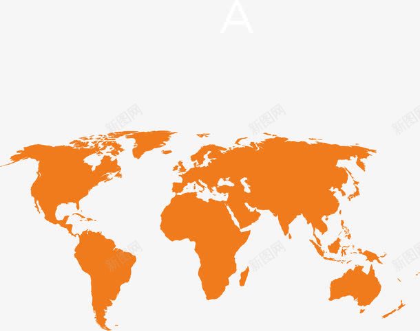 创意黄色世界地图png免抠素材_新图网 https://ixintu.com 世界地图轮廓 交通 地理 物流 背景 说明 黄色