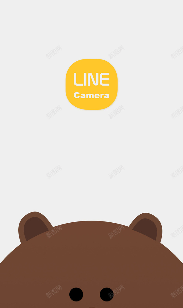 Linecamera图标png_新图网 https://ixintu.com 可爱 壁纸 小熊 手机页面 黄色