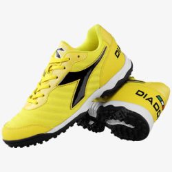 黄色钉子鞋运动鞋高清图片