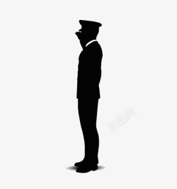 国内安全保卫警察敬礼的警察高清图片